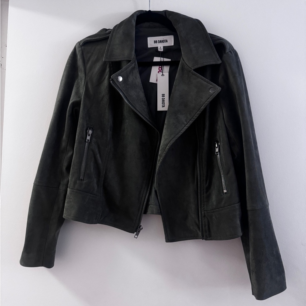BB Dakota olive khaki suede Jacket